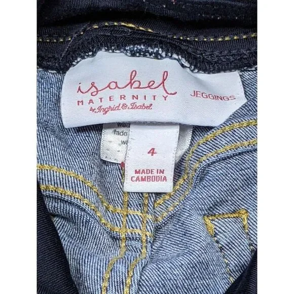 Isabel Maternity By Ingrid & Isabel Size 4 Full Panel Skinny Jeggings - Picture 4 of 11